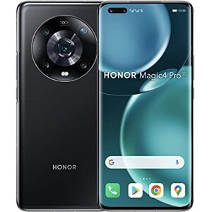 Honor Magic4 Pro 5G Smartphone 8+256 Go, Écran Incurvé 6,81" 120 Hz, Snapdragon 8 Gen 1, Triple Caméra 50 Mpx, SuperCharge 100W, Batterie 4600 mAh, IP68, Android 12, Noir - Publicité