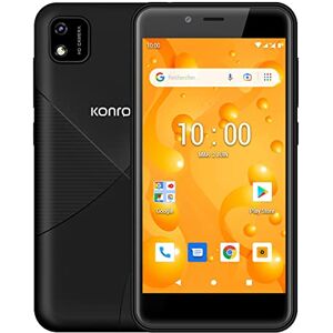 Konrow Soft 5P Smartphone 4G avec Écran 5'' et Mémoire de 16Go Extensible à 64Go Téléphone Mobile Double SIM avec Caméra Arrière de 5Mp, Avant de 2MP Android 11 Go Noir - Publicité