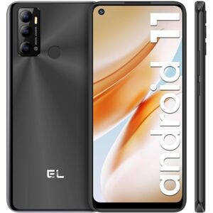 EL X60 Pro 4G Tephone Portable Écran 6,55" HD+, Android 11 Smartphone Debloqué 4Go+64Go (SD 256Go), 4000mAh, Smartphone Pas Cher, Caméra 13MP+8MP/3 Slot-Dual SIM 5G WiFi/Face ID/Fingerprint-Noir - Publicité