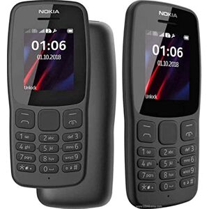 Nokia 106 unlocked 4GB Dual Sim 2018 Gris Foncé avec Lampe Torche LED Radio FM Grand Bouton Téléphone - Publicité