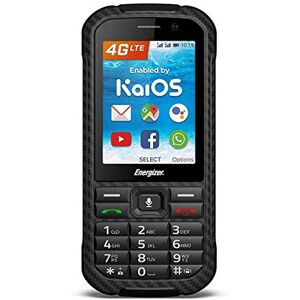 Energizer Mobiles and Accessories HARDCASE H280S Mobile débloqué 4G Propulsé par KaiOS Prise EU (Écran : QVGA 2.8" 4 Go Double Sim Chutes : 1,2 m) Noir - Publicité