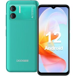 DOOGEE X98 Téléphone Portable, Android 12, Écran 6.52" HD+, 4200mAh Batterie, 8MP+5MP Caméra Smartphone Débloqué 4G, 3Go+16Go(SD 1To) Helio A22, Face ID/Double SIM/OTG/WiFi/GPS/Garantie 2 Ans-Vert - Publicité