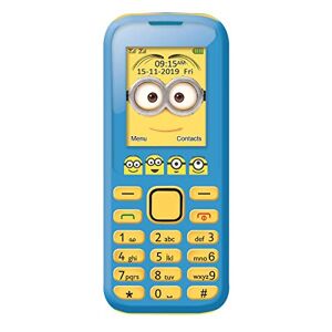 Lexibook -GSM20DES  Universal Moi, Moche et Méchant Minions Téléphone Portable 2G, Double SIM, Appareil Photo, Batterie Rechargeable, Jaune/Bleu, GSM20DES - Publicité