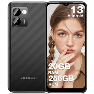 DOOGEE N50 Pro Telephone Portable, 20GB+256GB/TF 1TB, Android 13, Caméra AI 50MP, 6.52'' HD+, Batterie 4200mAh 18W, Widevine L1 Smartphone Pas Cher, 4G OTG/GPS/Face ID-Empreinte Digitale - Publicité