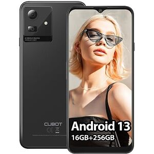 CUBOT Note 50 Téléphone Portable Débloqué, 16Go + 256Go/1To Smartphone Pas Cher, Android 13, Écran 6,56" HD+ Telephone Portable, Caméra 50MP, Octa-Core 5200mAh, NFC/Face ID/Fingerprint/OTG (Noir) - Publicité