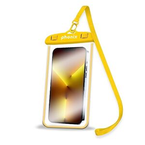 Phonix Coque étanche pour Smartphone IPX8 Italie – Coque de plongée pour iPhone 14,13,12,11 Pro, Max, Mini et pour Smartphone jusqu'à 6,8" – Porte-téléphone Mer – Accessoires Plage (Jaune) - Publicité