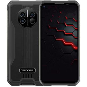 DOOGEE 5G Telephone Incassable V10, Batterie 8500mAh, Thermomètre Frontal Infrarouge, 6.39'' Android 11 Smartphone Débloqué Antichoc Etanche, Caméra 48MP,Charge sans Fil,8GB+128GB Double SIM Noir - Publicité