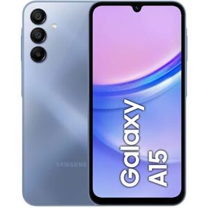 Samsung Galaxy A15 16,5 cm (6.5") Double SIM Hybride Android 14 4G USB Type-C 4 Go 128 Go 5000 mAh Bleu - Publicité