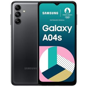 Samsung Galaxy A04S, Téléphone Mobile 4G 6,5", 32GB, Carte SIM Non Incluse, Android, Version FR, Noir - Publicité