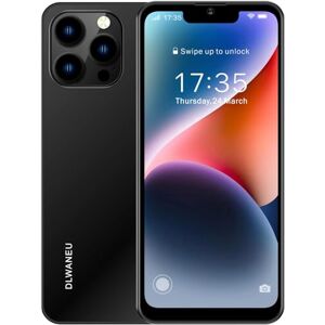 DLWANEU 4G Téléphone Portable Débloqué, 4Go+32Go Android 12 Waterdrop 6,5", 8MP+16MP, 5300mAh,Chargement Rapide Smartphone Pas Cher,Dual SIM Telephone Portable Pas Cher WiFi/GPS/OTG/Type C (Noir) - Publicité