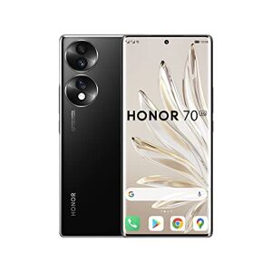Honor 70 Telephone Portable, Smartphone 5G 8+128 Go, Écran 6,67" OLED Incurvé 120 Hz, Triple Caméra 54 Mpx, Android 12, Batterie 4800mAh, Supercharge 66 W, Noir - Publicité