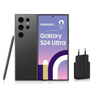 Samsung GALAXY S24 Ultra, Smartphone Android 5G, 1 To, Chargeur secteur rapide 25W inclus [Exclusivité Amazon], Smartphone déverrouillé, Noir, Version FR - Publicité