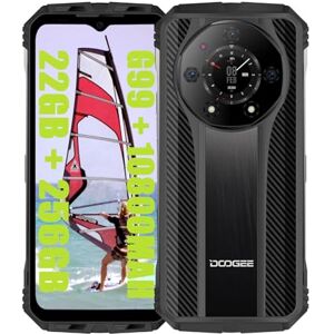 DOOGEE S110 (2023), Helio G99 22GB + 256GB, Batteria 10800mAh / 66W, Rugged 4G Téléphones Portables Débloqués, 50MP (Infrarossi 24MP)+ 16MP + 32MP Smartphones, Smartphone Pas Cher, Android 13 Noir - Publicité