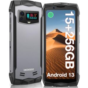 DOOGEE Smini Telephone Portable Incassable, 15GB+256GB/TF 2TB Helio G99, 50MP Double Caméra AI+ 4.5" QHD Mini Smartphone Incassable, NFC/Face ID/Empreinte Digitale/GPS/IP68/ IP69K - Publicité