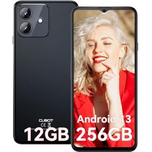 CUBOT Note 40 Téléphone Portable 12Go RAM 256Go ROM 6.56'' HD 90Hz Écran Android 13 Système 50MP Caméra 5200mAh 4G Double SIM Smartphone Octa-Core/GPS/OTG/Face ID Noir - Publicité