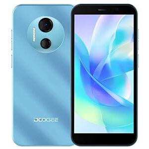 DOOGEE Android 12 Téléphone Débloqué X97 Pro, Helio G25 Octa Core 4Go+64Go, Double Caméra 12MP, 6,0'' HD+ Écran Smartphone, Dual SIM+SD (3 Emplacements), NFC GPS Déverrouillage du Visage Bleu - Publicité
