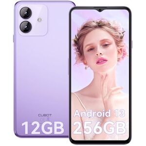 CUBOT Note 40 Téléphone Portable 12Go RAM 256Go ROM 6.56'' HD 90Hz Écran Android 13 Système 50MP Caméra 5200mAh 4G Double SIM Smartphone Octa-Core/GPS/OTG/Face ID Violet - Publicité