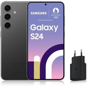 Samsung GALAXY S24, Smartphone Android 5G, 256 Go, Chargeur secteur rapide 25W inclus [Exclusivité Amazon], Smartphone déverrouillé, Noir, Version FR - Publicité