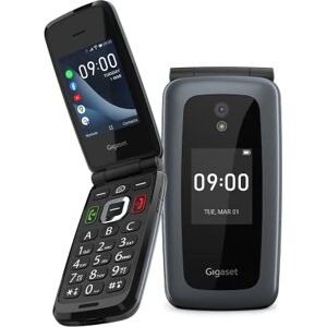 Siemens GL7 Téléphone mobile à clapet Données mobiles 4G et Wi-Fi Bouton SOS Bluetooth Compatible avec les appareils auditifs Whatsapp Clapet Noir - Publicité