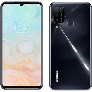 DOOGEE Smartphone Débloqué Android 10,  N20 Pro (6Go+ 128Go) Téléphone Portable, Helio P60 Octa-Core, AI Cinq Caméra 16MP, Ecran FHD+ 6,3", Batterie 4400mAh, ID de Visage & Empreinte Digitale Noir - Publicité