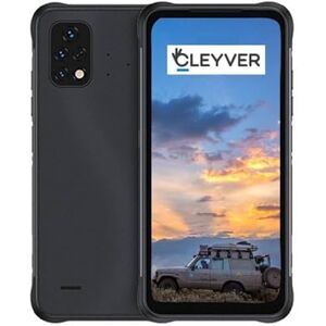 CLEYVER Mobile Xtrem 4G, Téléphone Mobile, Robuste, IP68, IP69K, Double SIM, Etanche, Android 12, 128GO, 6,5", Full HD, Caméra Frontale 25MP, Triple Capteur, Noir - Publicité