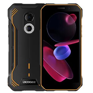 DOOGEE Android 12 Téléphone Portable Incassable S51, Octa Core 4Go+64Go, Dual SIM+SD(3 Emplacements), IP68 IP69K Smartphone Robuste Débloqué, 6,0'' HD+ Gorilla Glass, Double Caméra 12MP, NFC Orange - Publicité