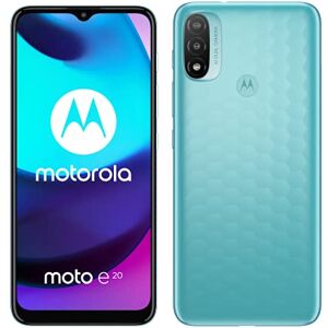 Motorola Moto E20 Screen 6.5 "Max Vision HD +, caméra 13MP, processeur Octa -Core 1.6 GHz, Batterie 4000 mAh, Double sim, 2/32 Go, Android 11, Bleu [Version est/pt] - Publicité