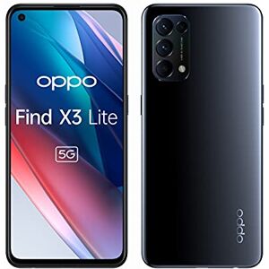 Oppo Find X3 Lite Smartphone 5G Débloqué, 8 Go RAM + 128 Go, Ecran OLED 90Hz 6,43”, Caméra Principal 64 MP   Frontal 32 MP, Charge Ultra Rapide 100% en 35 mins, 4300 mAh, Ultra Léger 172g, Noir - Publicité