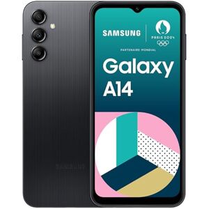 Samsung Galaxy A14 4G, Téléphone mobile 128 Go Noir, Smartphone Android sans carte SIM, Version FR - Publicité