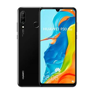 Huawei P30 Lite (128 Go, 4 Go de RAM) 6,15" écran, AI caméra Triple, 32MP Selfie, Dual SIM Mondial 4G LTE GSM Usine Unlocked MAR-LX3A (Midnight Black) - Publicité