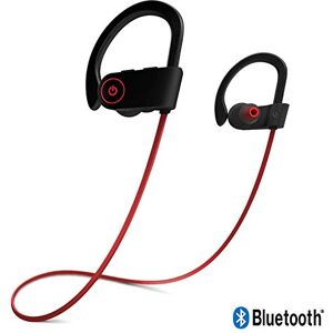 KARYLAX Écouteurs Connexion Bluetooth Contour d'oreille Rouge Spécial Sport pour Smartphones iOS/Android (Apple iPhone X, Samsung Galaxy S10, S9, Huawei P20, P30, Honor, ASUS, Sony, LG, Wiko) - Publicité