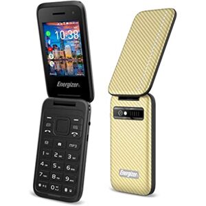 Energizer Mobile à Clapet E282SC Double Sim (Nano SIM) 4G LTE Garanti 3 Ans Doré Débloqué Caméra 2MP - Publicité