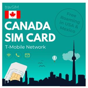 Carte SIM prépayée Canada, Mexique et États-Unis T-Mobile 10 Go de données  4G LTE aux États-Unis et 5 Go de données au Canada et au Mexique avec  appels et SMS illimités entre