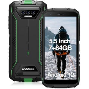 DOOGEE S41PRO Téléphone Portable Incassable, Smartphone Incassable 7Go+64Go(1To), 6300mAh Batterie,13MP Caméra, Smartphone Antichoc Écran 5.5 Pouces, 4G Dual SIM/NFC, Green - Publicité