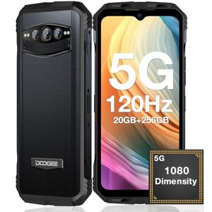 DOOGEE V30T Téléphone Portable Incassable 5G, 20GB+256GB, 6.58" 120Hz, 66W/10800mAh, 108MP Triple Caméra+Vision Nocturne, Dimensity 1080 Android 12 Smartphone Incassable, NFC/OTG/IP68-Gris Galaxie - Publicité