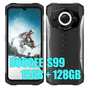 DOOGEE S99 (2023), Helio G96 15GB + 128GB, Rugged 4G IR Vision Notturna Smartphone, Fotocamera 108MP (Infrarossi 64MP)+ 16MP + 32MP, Android 12 6,3 pollici, Batteria 6000mAh Ricarica Wireless NFC Noir - Publicité