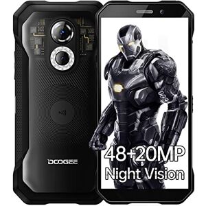 DOOGEE S61 Pro (2022) Telephone Portable Incassable 6Go+128Go, 48MP+20MP Vision Nocturne, 6.0", 5180mAh Smartphone Incassable, Android 12, IP68/69K, 4G Dual SIM/Octa Core/NFC/OTG Transparent - Publicité