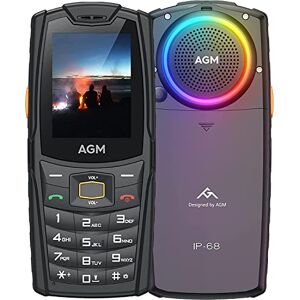 AGM M6 Téléphone Portable pour Seniors, Téléphone à Touches, Écran 2,4" avec Gros Caractères, Haut-Parleur 109dB, Appel d'urgence, Dual SIM 4G, Facile à Utiliser, 19 Langues, 2500mAh - Publicité