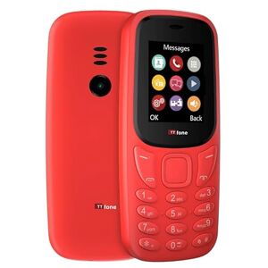 TTfone TT170 Téléphone Mobile Débloqué à Fonctions Simples avec Écran de 1,8 Pouces (Red) - Publicité