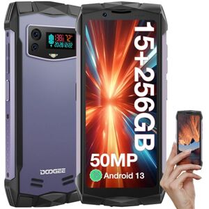 DOOGEE Smini Telephone Portable Incassable, 15GB+256GB/TF 2TB Helio G99, 50MP Double Caméra AI+ 4.5" QHD Mini Smartphone Incassable, NFC/Face ID/Empreinte Digitale/GPS/IP68/ IP69K - Publicité