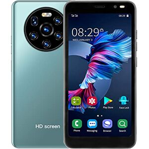 Luqeeg Smartphones Débloqués, Téléphones Portables Débloqués, écran Full HD 5.45 Pouces, 512Mo RAM+4Go ROM, 128 Go Extensible, WiFi, BT, FM, GPS [Classe d'efficacité énergétique A++] (Vert) - Publicité