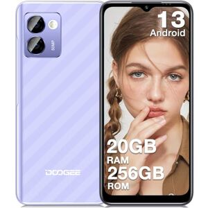 DOOGEE N50 Pro Telephone Portable, 20GB+256GB/TF 1TB, Android 13, Caméra AI 50MP, 6.52'' HD+, Batterie 4200mAh 18W, Widevine L1 Smartphone Pas Cher, 4G OTG/GPS/Face ID-Empreinte Digitale - Publicité