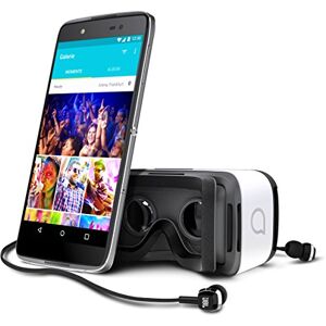 Alcatel Idol 4 Android Free Smartphone (Screen 5.2 ", 13 MP camera, 16 GB, Octa-Core 1.7 GHz, 3 GB RAM), Dark Gray with Virtual Reality Glasses - Publicité