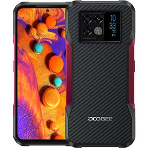 DOOGEE 5G Telephone Incassable V20, Ecran 6,4'' 2K AMOLED, Caméra Triple 64MP+Caméra Vision Nocturne 20MP, Smartphone Android 11 Etanche Antichoc, Dimension 700 Octa Core 8Go+256Go Dual SIM NFC Rouge - Publicité