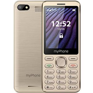 MP myPhone myPhone Maestro 2, téléphone à clé, écran Couleur, Grand écran de 2,8 Pouces, Double sim, Torche, Batterie Haute capacité de 1000 mAh, Design Fin, caméra, Grandes clés, Radio, Telephone Senior d'oro - Publicité