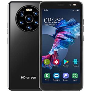 Luqeeg Smartphones Débloqués, Téléphones Portables Débloqués, écran Full HD 5.45 Pouces, 512Mo RAM+4Go ROM, 128 Go Extensible, WiFi, BT, FM, GPS [Classe d'efficacité énergétique A++] (Le Noir) - Publicité