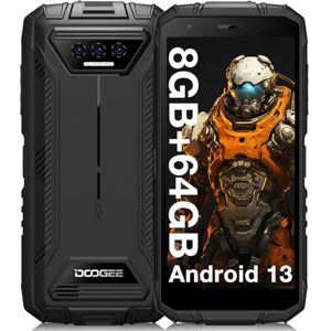 DOOGEE S41PRO Smartphone Pas Cher Incassable, Android 12, 6300mAh Batterie, 7Go + 64Go(1TB Extensible), Telephone Incassable Écran 5.5 HD+ Double SIM Nano NFC/GPS/Face ID - Publicité