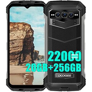 DOOGEE V Max (2023), 20GB + 256GB, Batteria 22000mAh, Dimensity 1080 Octa Core, Rugged 5G Téléphones Portables Débloqués, 108MP (Infrarossi 20MP)+ 16MP + 32MP Smartphones, 6,58 pollici, Noir - Publicité