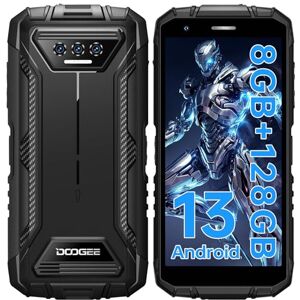 DOOGEE S41 Plus Telephone Portable Incassable 2024-8Go + 128Go, Android 13 Smartphone Incassable, 6300mAh Batterie, 5.5" HD+ Ecran, 13MP Caméra, IP68 Smartphone Débloqué Dual SIM 4G/NFC/OTG/GPS - Publicité