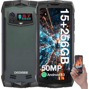 DOOGEE Smini Telephone Portable Incassable,4.5''QHD Petit Smartphone Incassable,MTK Helio G99, 15GB+256GB(TF 2TB) Téléphone Android 13,50MP Double Caméra AI,NFC/Face ID/OTG/Empreinte Digitale - Publicité